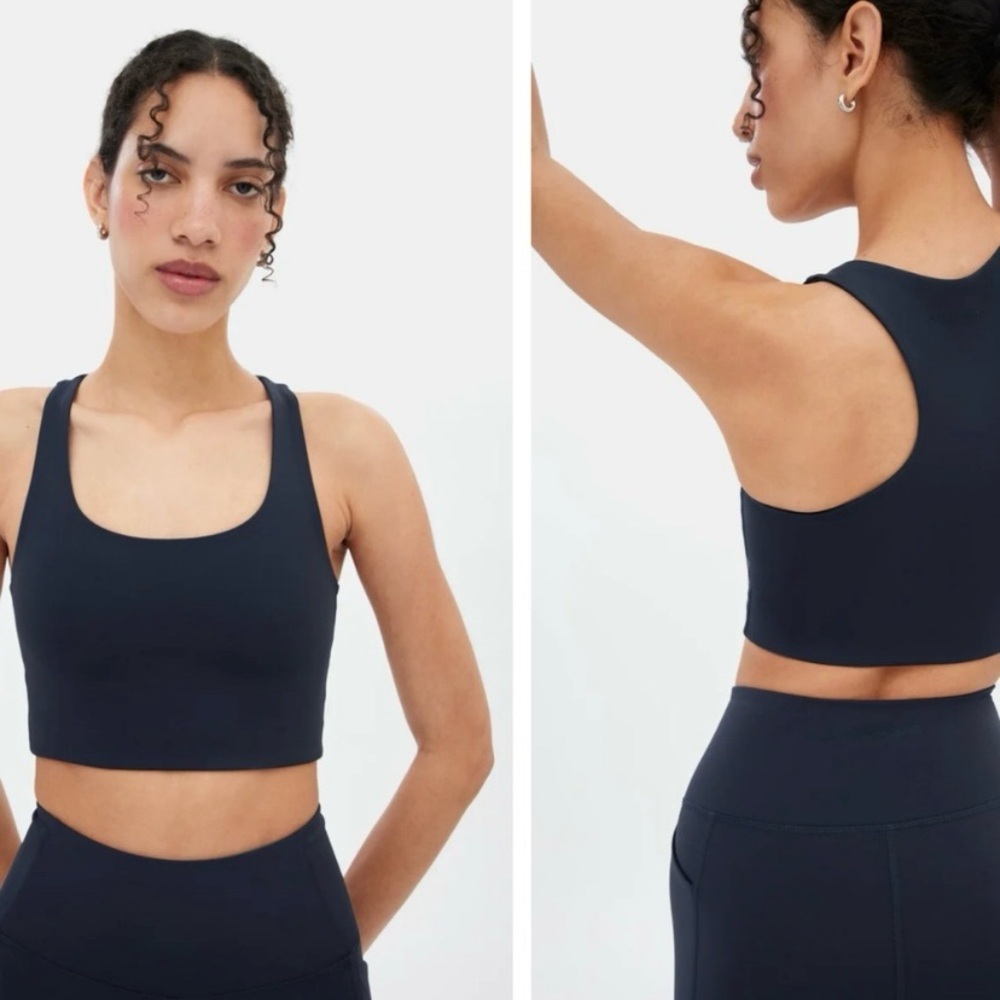 Girlfriend Collective Paloma Black Medium Impact Sports Bra Medium